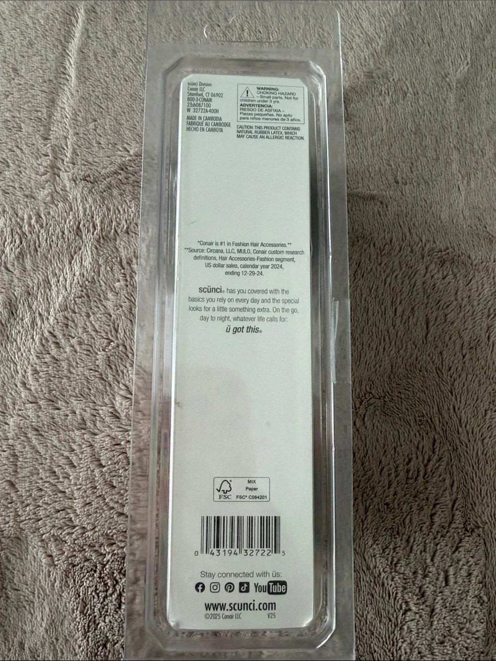 Scunci Polybands and Reusable Clamshell Value Pack - 2000 ct Rainbow Polybands